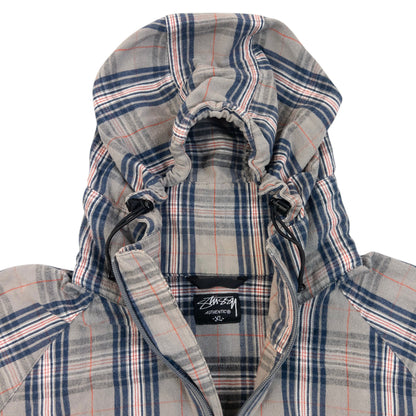 Vintage 2000s Stussy Checkered Zip Up Jacket Size L