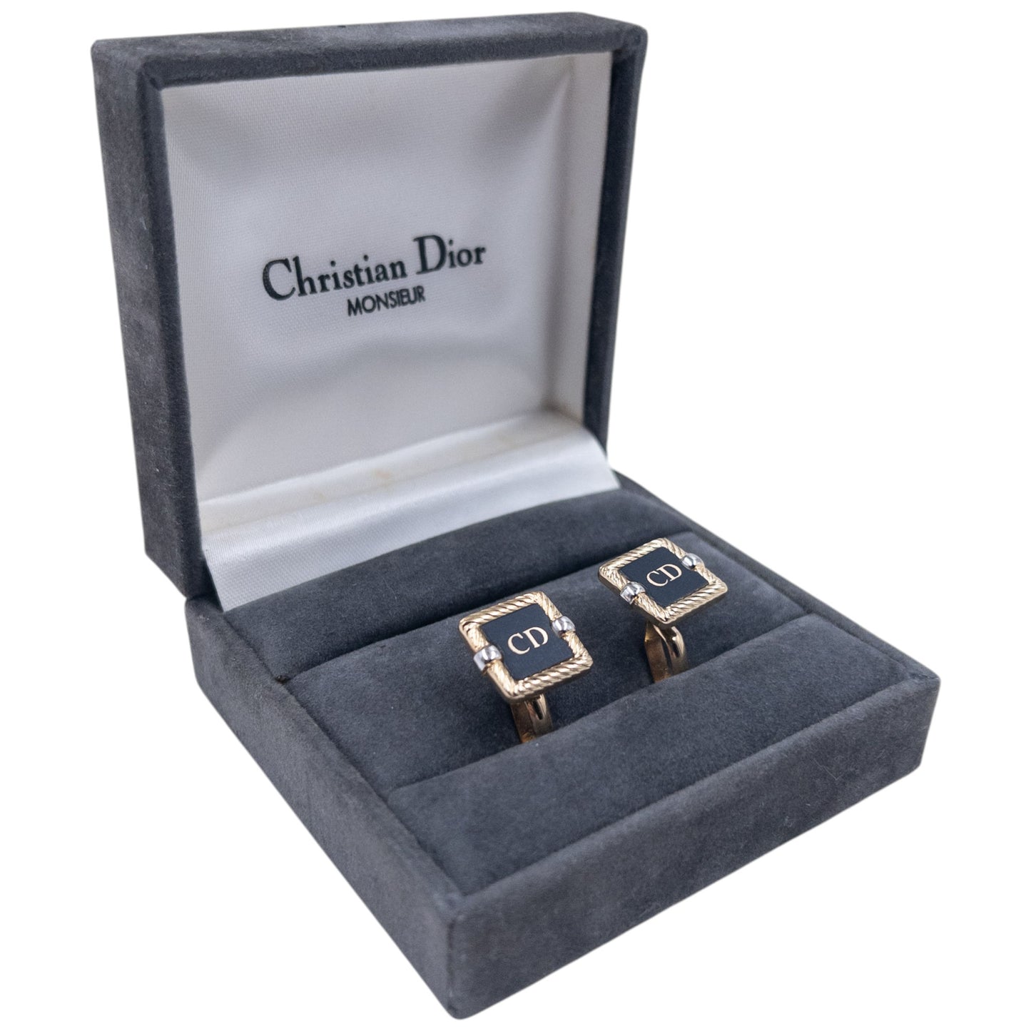 Vintage 2000s Dior Embossed Cufflinks