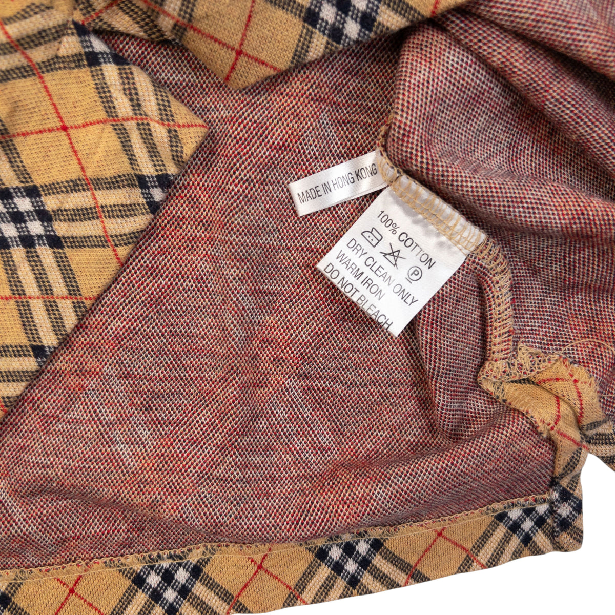 Vintage 90s Burberry Nova Check Polo Shirt Womens Size S