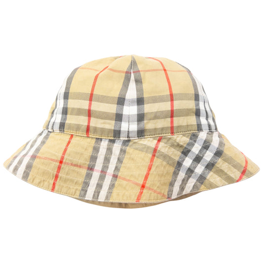 Vintage 90s Burberry Nova Check Reversible Bucket Hat