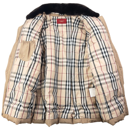 Vintage 2000s Burberry Nova Check Lined Quilted Puffer Jacket Womens Size L