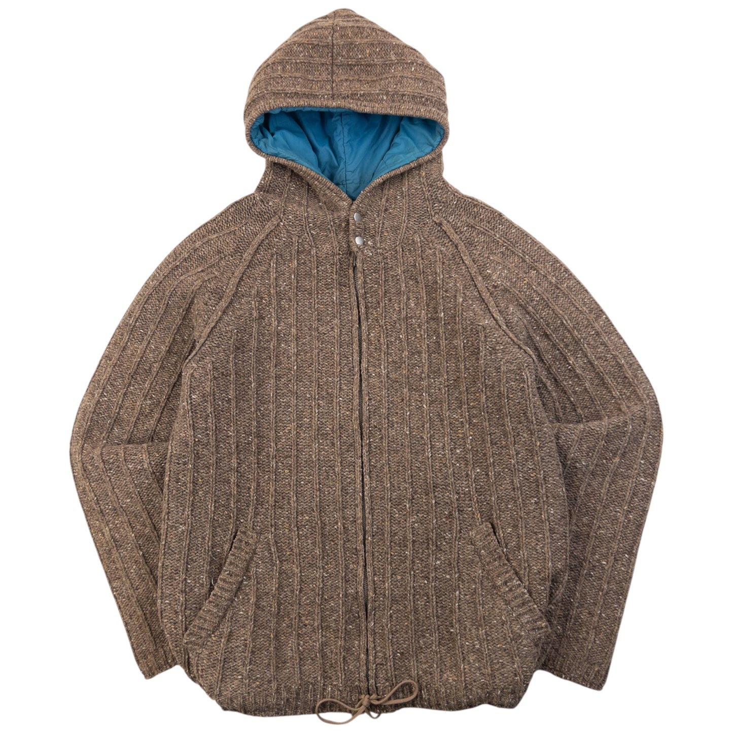 Vintage 2000s Diesel Keep Frozen Reversible Wool Knit Jacket Size M