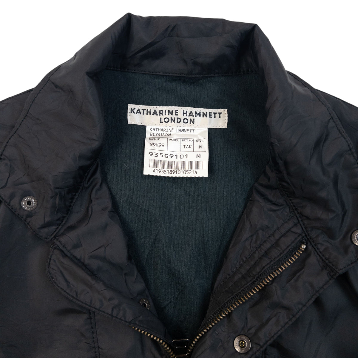 Vintage 2000s Katharine Hamnett Zip Up Jacket Size S