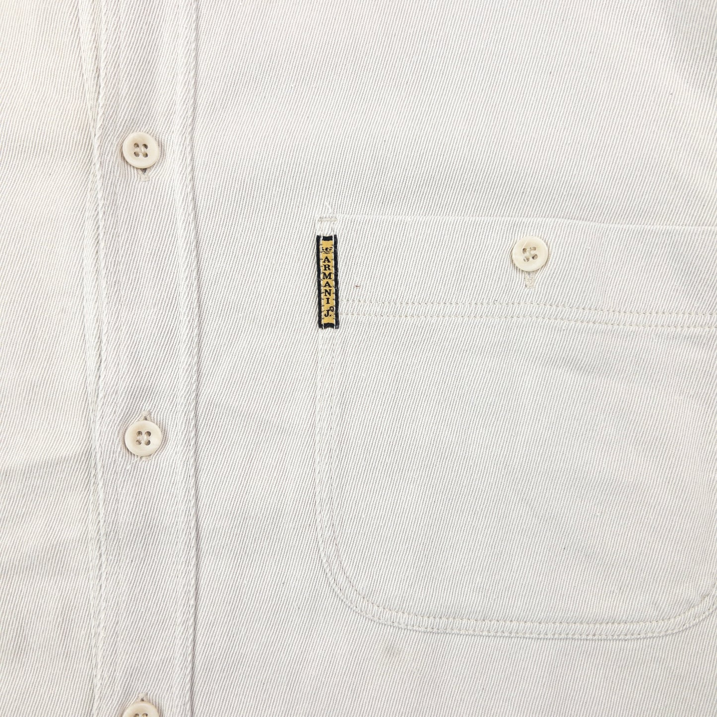 Vintage 90s Armani Jeans Long Sleeve Button Up Shirt Size L