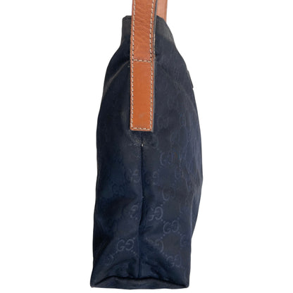Vintage 2000s Gucci Monogram Crossbody Bag in blue, photo 4