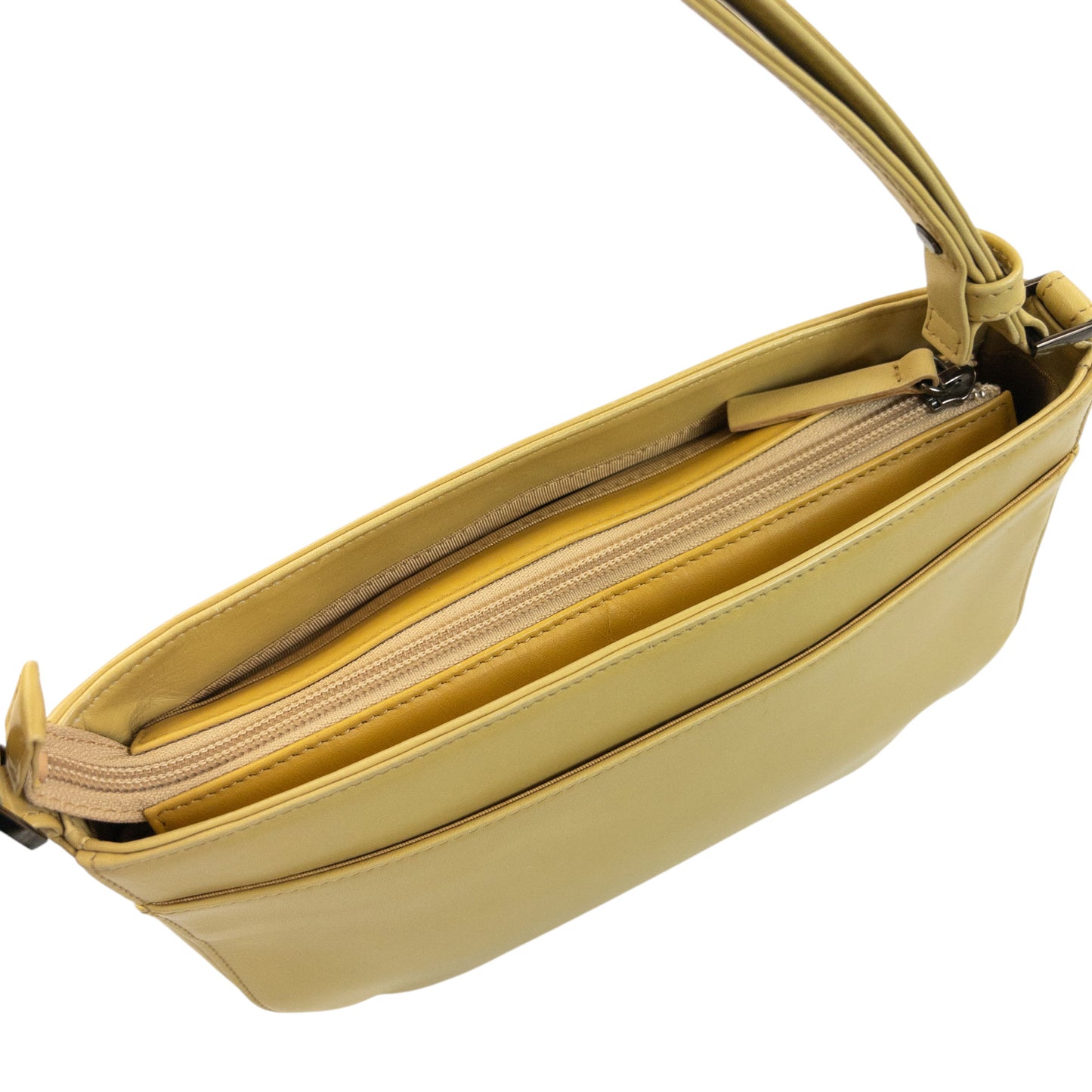 Vintage 90s Issey Miyake Leather Shoulder Bag