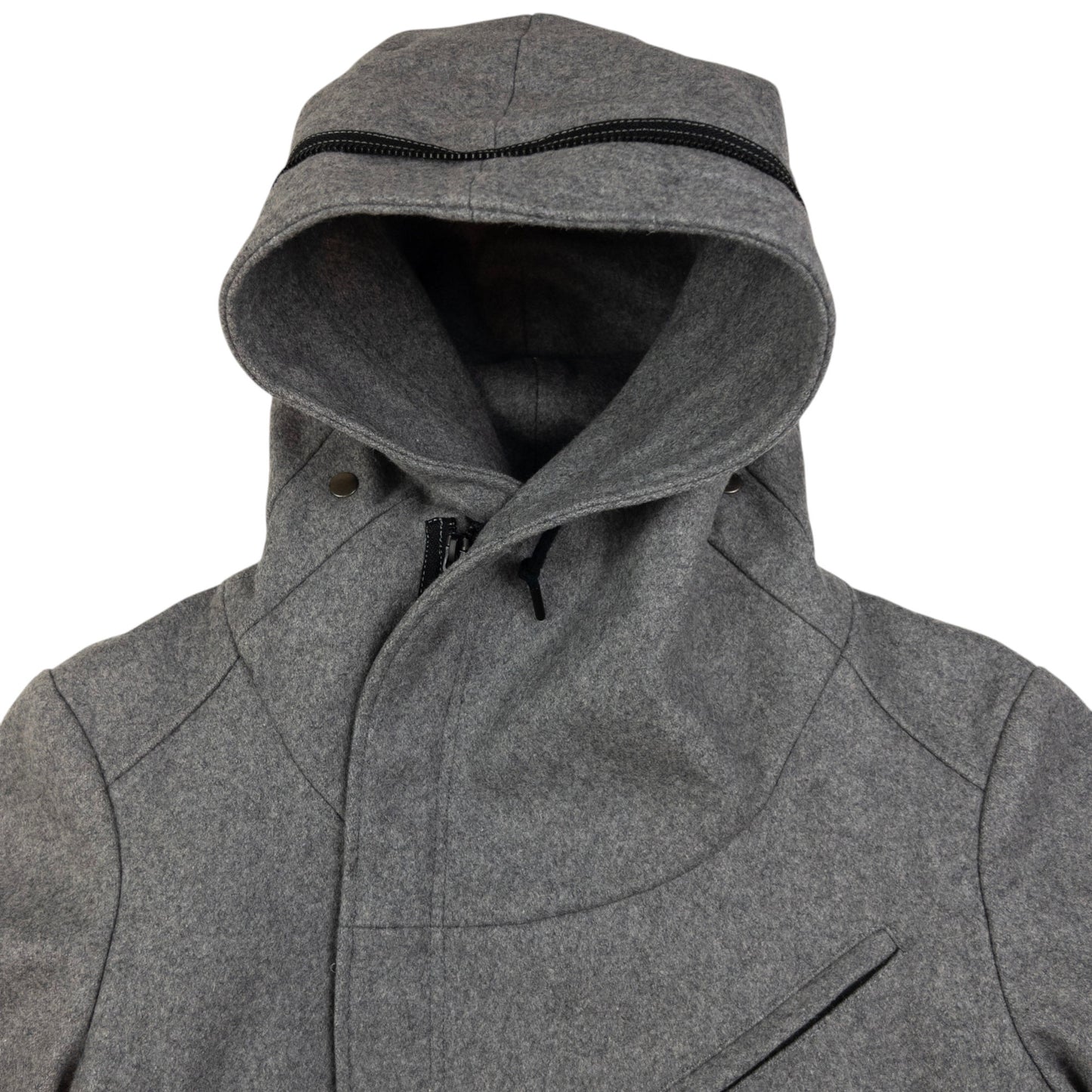 Vintage Katharine Hamnett Asymmetric Zip Hood Jacket Size S