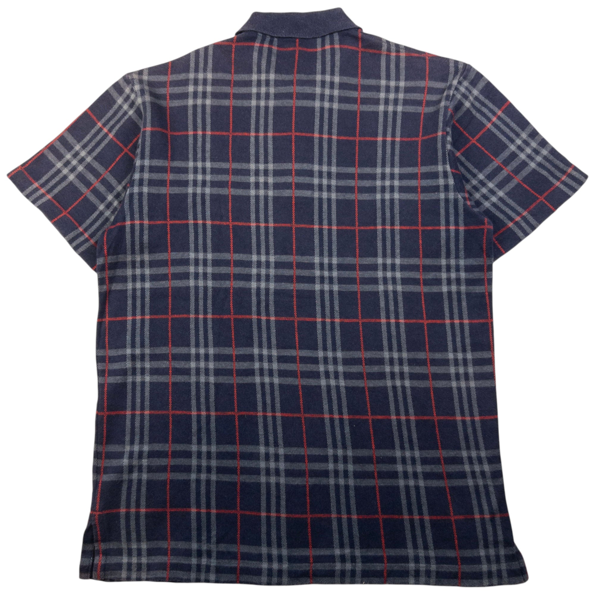 Vintage Burberry Nova Check Polo Shirt Size M
