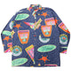Vintage 90s Versace Jeans Couture Car Rolls Royce Pattern Button Up Shirt Size XL