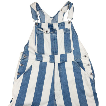 Vintage Levi's Silver Tab Striped Dungarees Size M