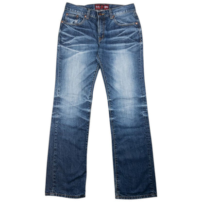 Vintage Oniarai Embroidered Monster Japanese Denim Jeans Size W32