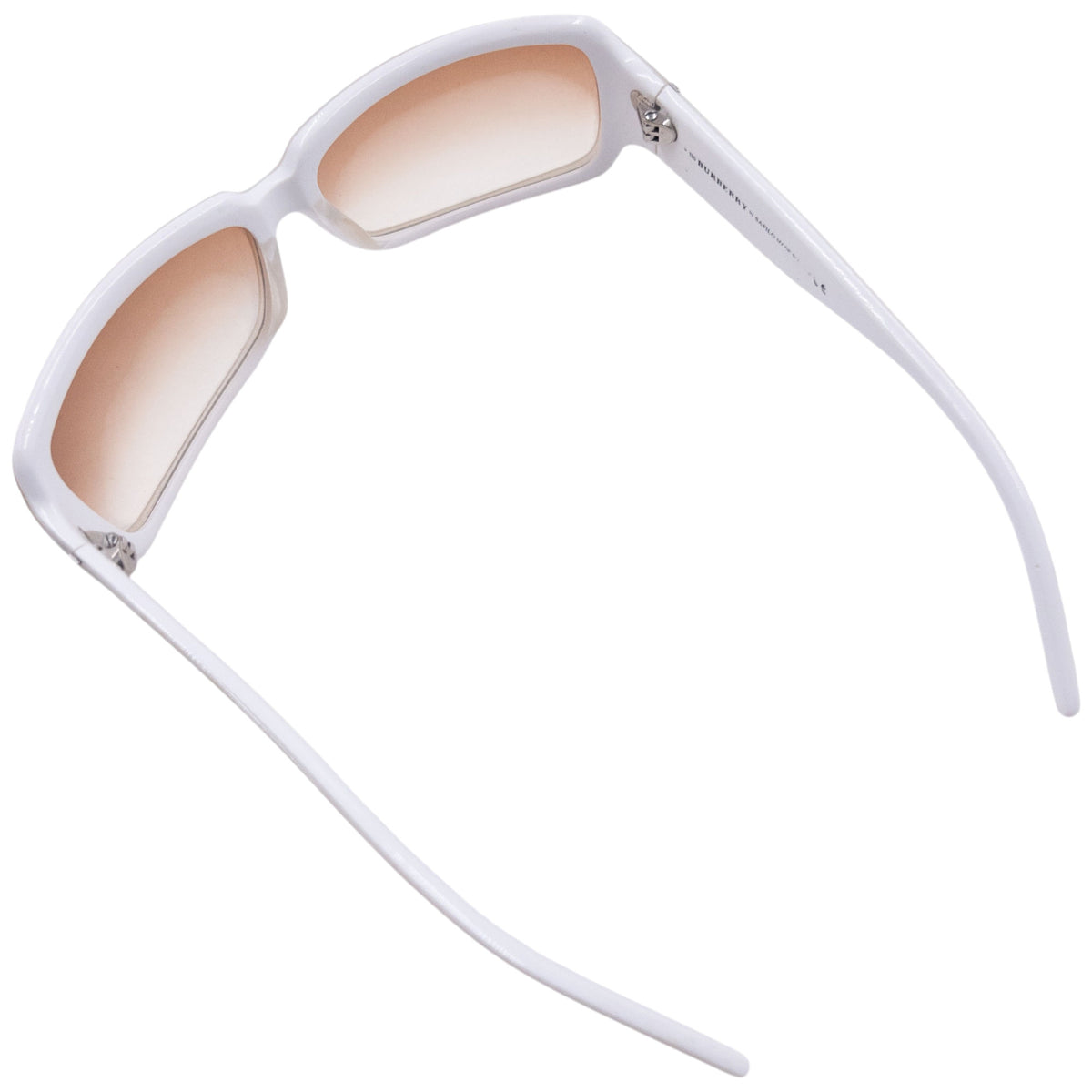 Vintage 2000s Burberry Nova Check Embossed Sunglasses in white, photo 6