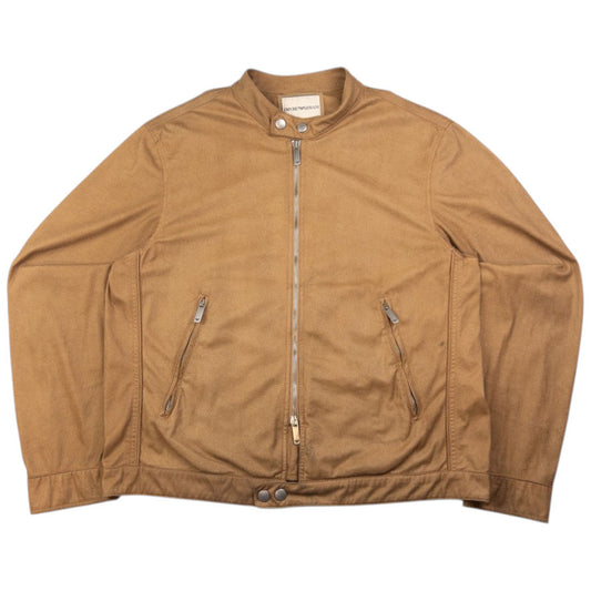 Vintage Emporio Armani Zip Up Biker Jacket Size L