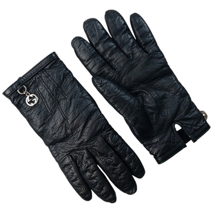 Vintage 2000s Gucci Leather Womens Gloves