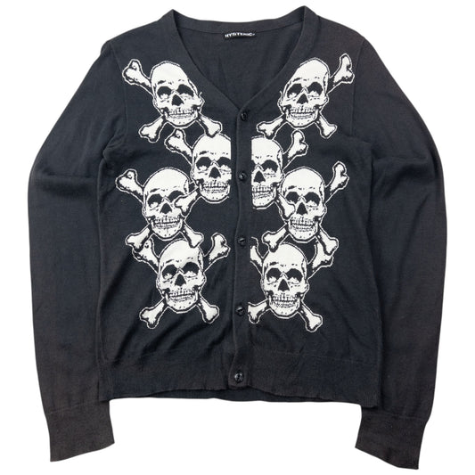Vintage 2000s Hysteric Glamour Skull Print Cardigan Womens Size S