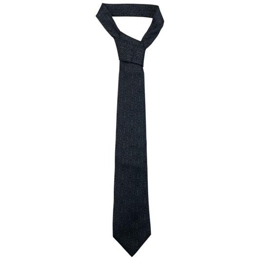 Vintage 2000s Gucci Monogram Silk Tie