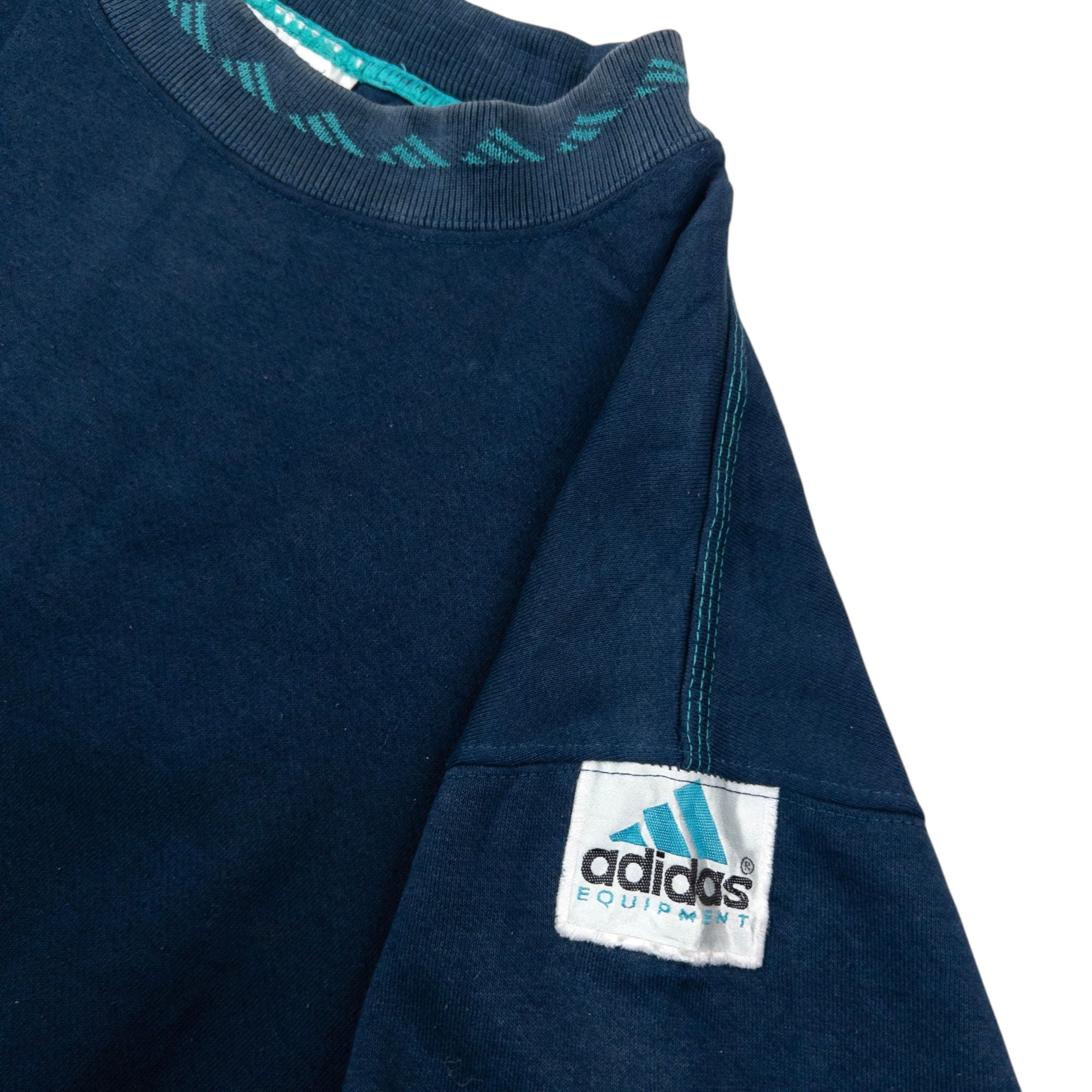 Vintage 90s Adidas Equiptment Embroidered Sweatshirt Size S