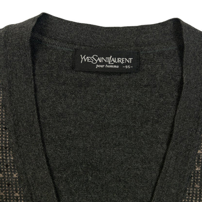 Vintage 90s YSL Yves Saint Laurent Pattern Cardigan Size S