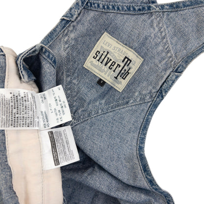 Vintage 90s Levi's Silver Tab Denim Dungarees Size S