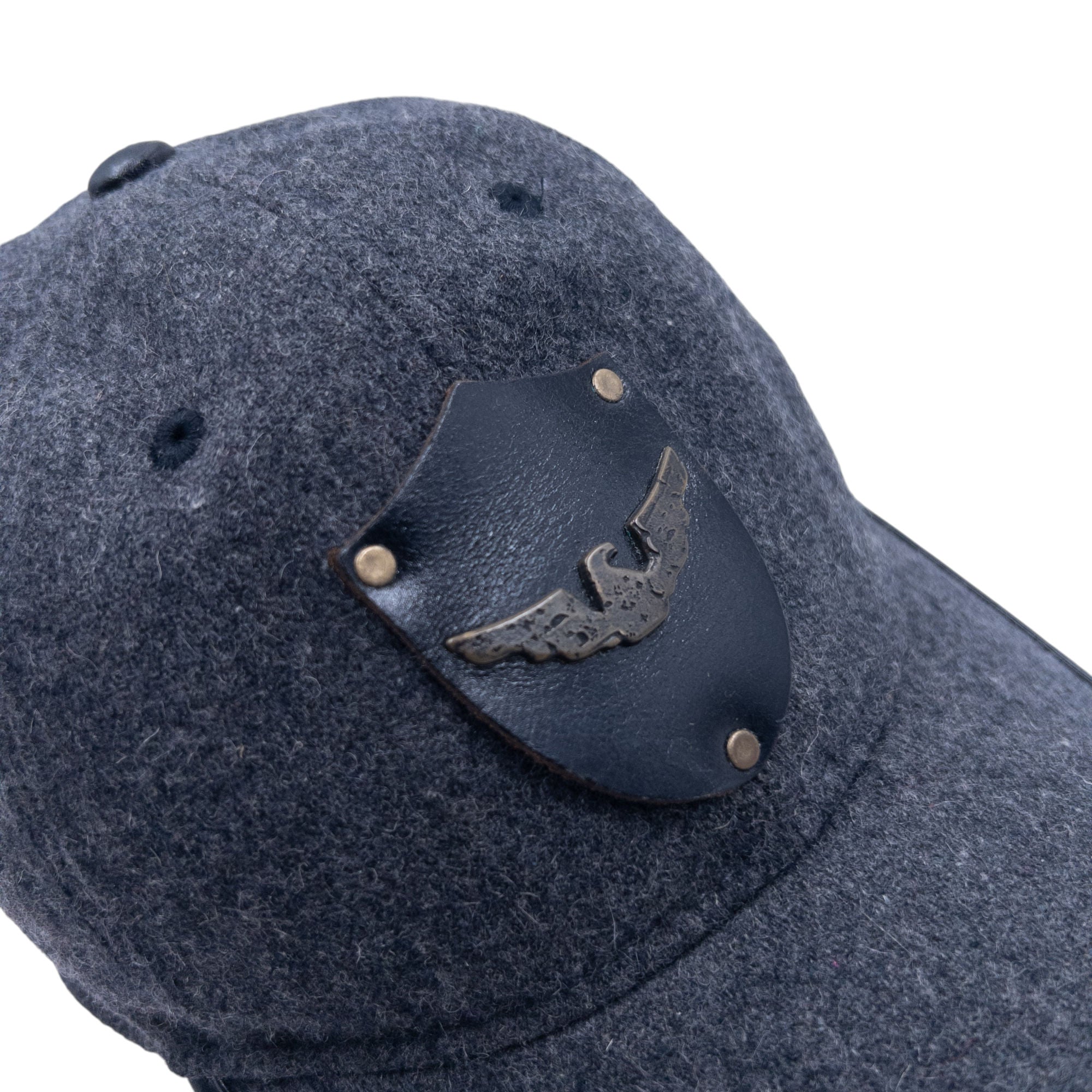 Vintage Armani Jeans Leather Logo Hat