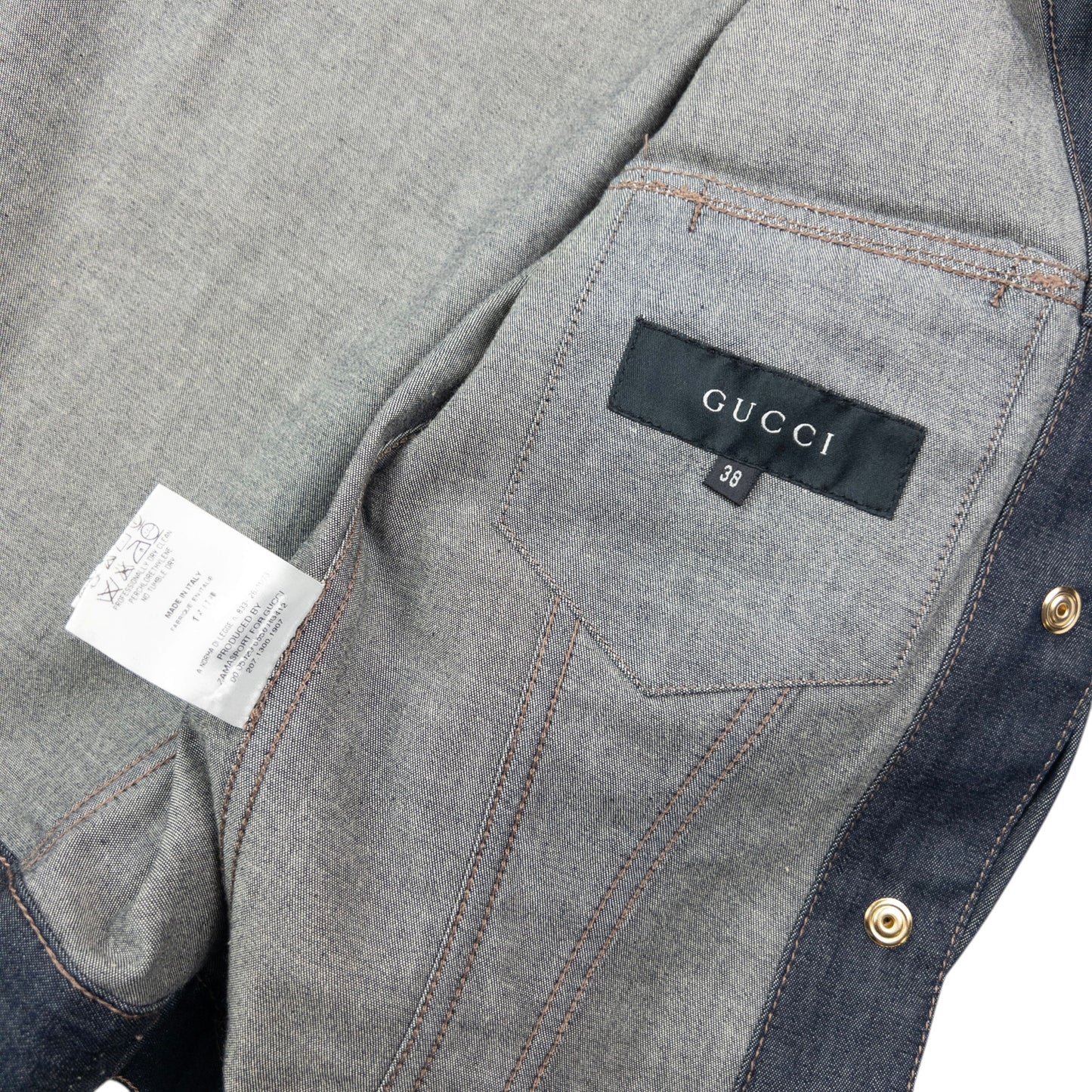 Vintage SS2000 Gucci Denim Jacket Womens Size S
