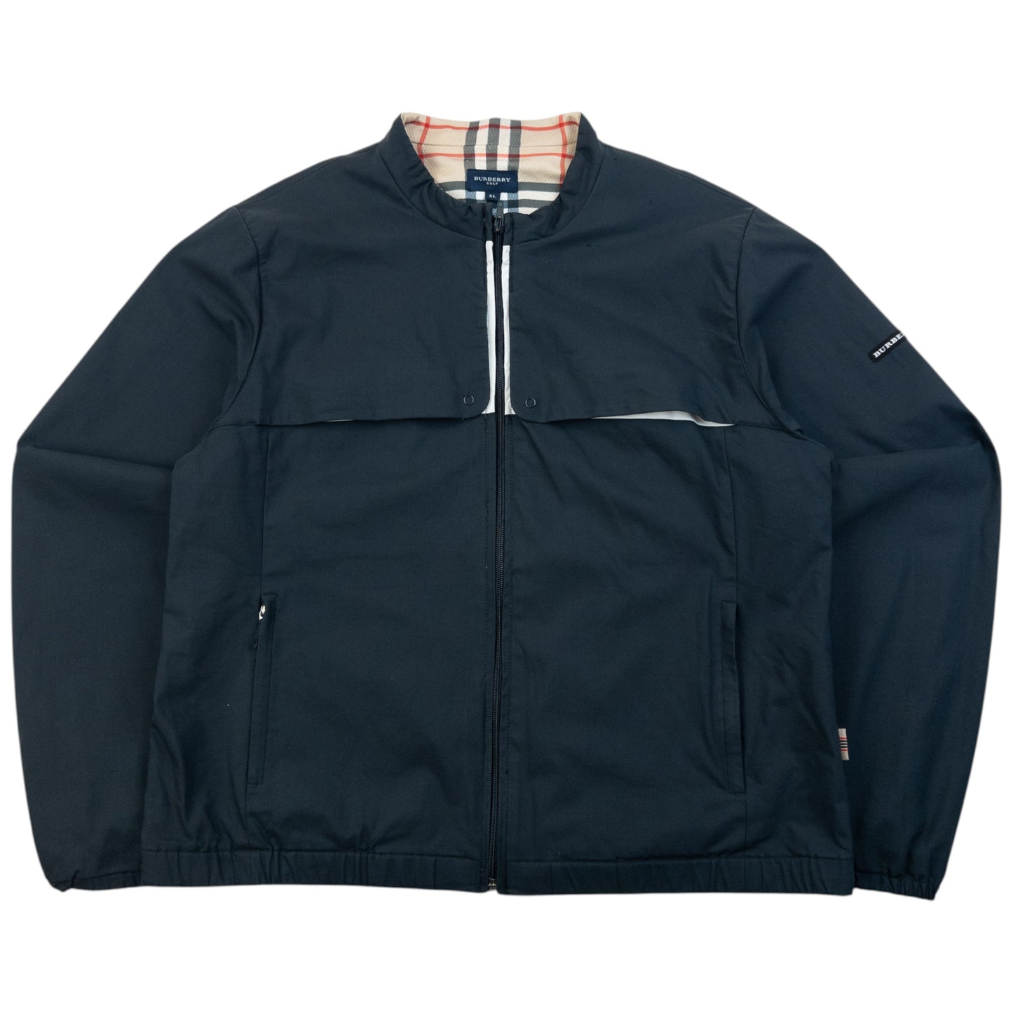 Vintage 2000s Burberry Golf Zip Up Jacket Size S