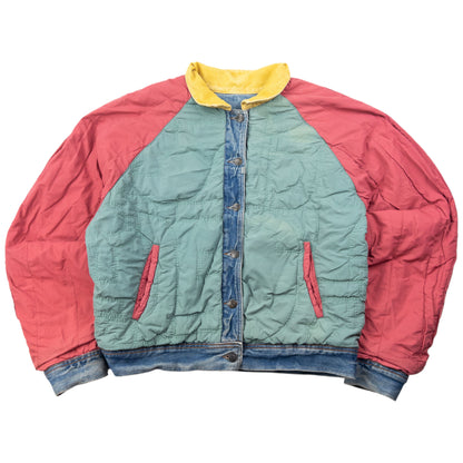 Vintage 80s Marithe + Francois Girbaud CLOSED Reversible Denim Jacket Size M