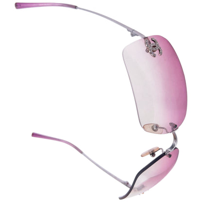 Vintage 2000s Chanel Rimless Diamanté Sunglasses
