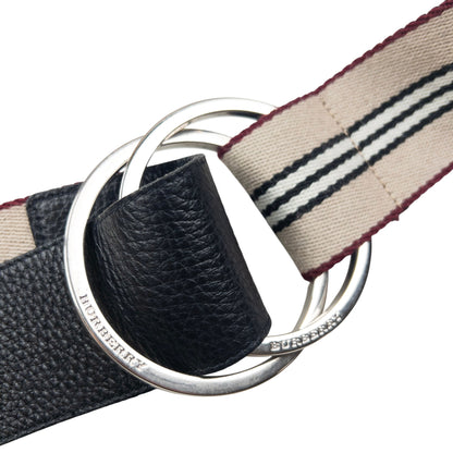 Vintage 2000s Burberry Striped Belt Size L