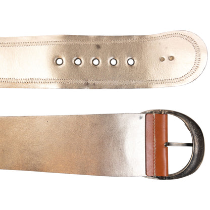 Vintage 2000s Dolce & Gabbana Leather Belt in brown, photo 6