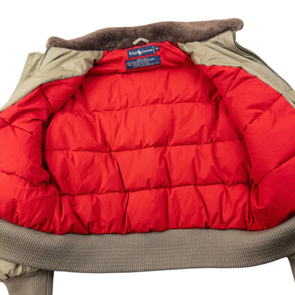 Vintage 90s Ralph Lauren G1 Flight Bomber Jacket Down Jacket Size S