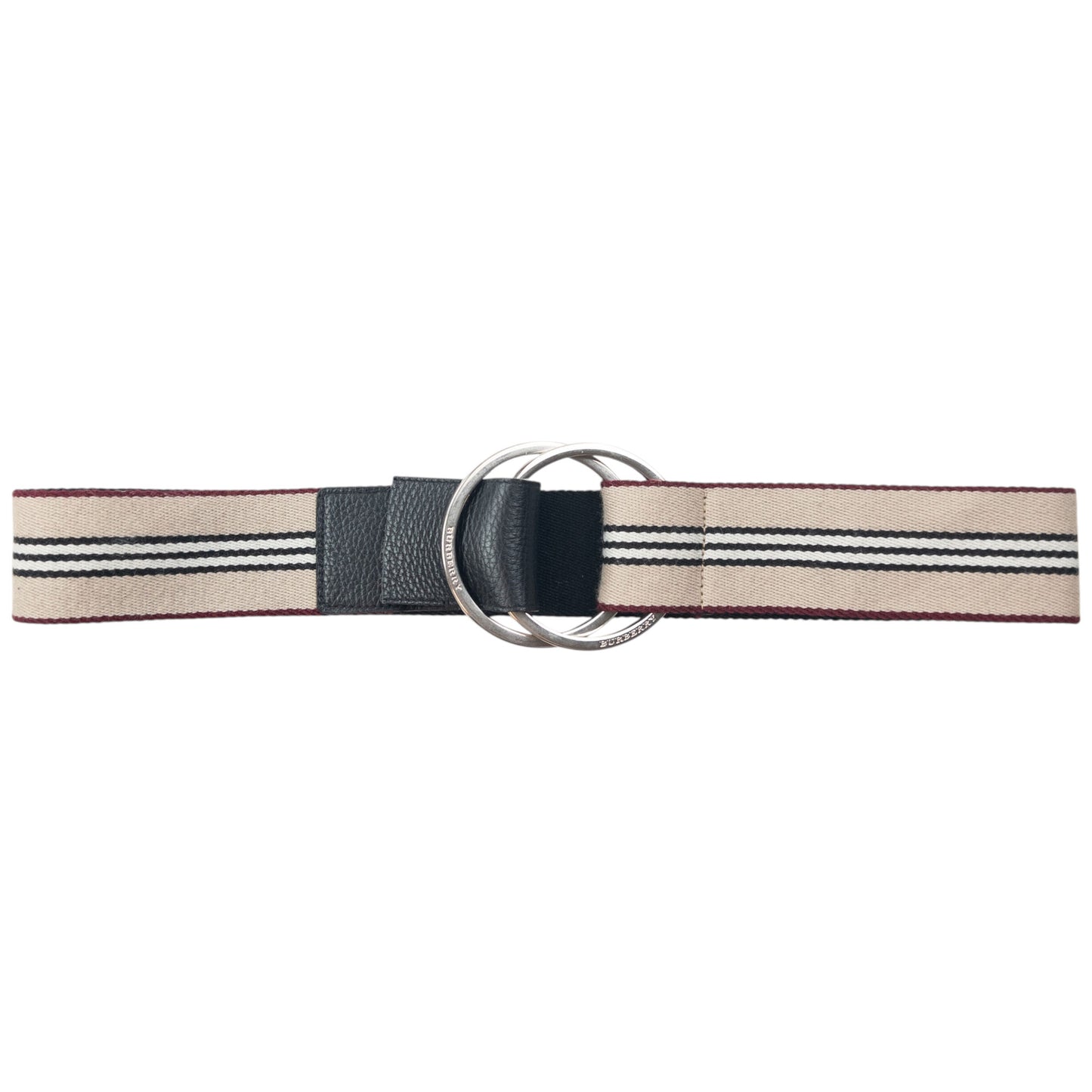 Vintage 2000s Burberry Striped Belt Size L