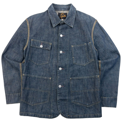 Vintage 90s Needles Button Up Denim Jacket Size XS