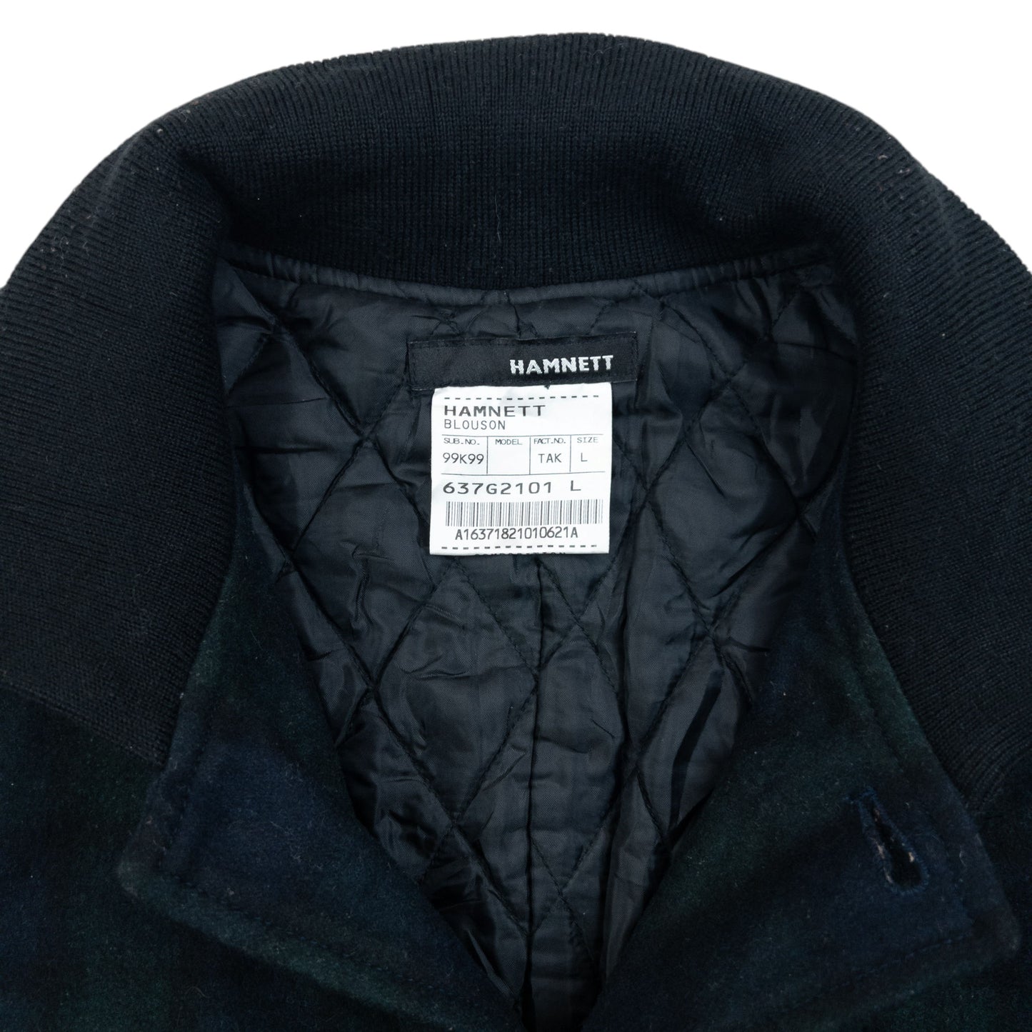 Vintage 2000s Katharine Hamnett Checkered Wool Jacket Size M