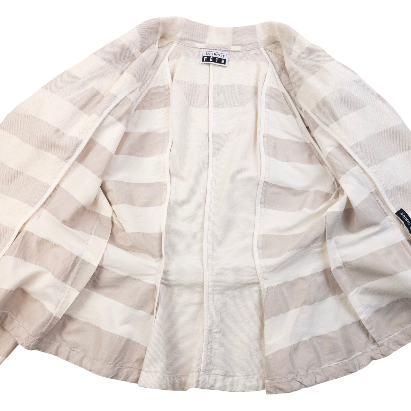 Vintage 90s Issey Miyake Fete Striped Jacket Womens Size M