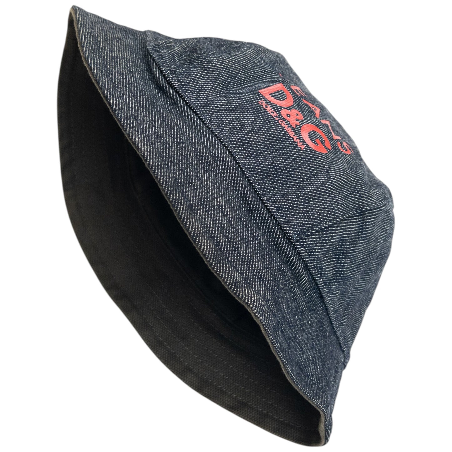 Vintage 2000s Dolce & Gabbana Reversible Denim Bucket Hat