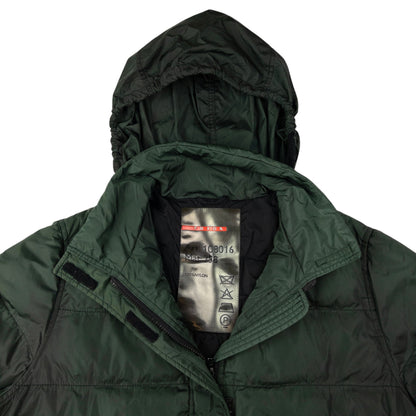 Vintage Prada Sport Zip Up Puffer Rain Jacket Size L