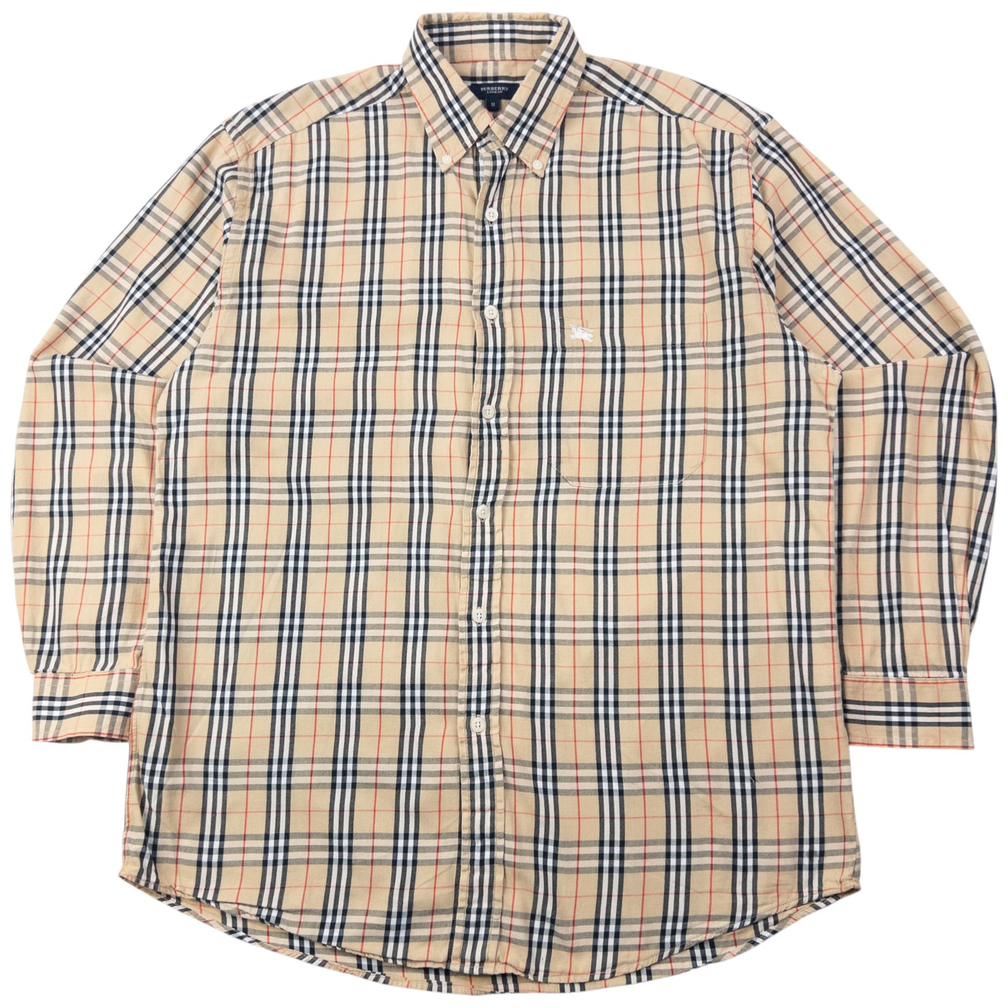 Vintage 2000s Burberry Nova Check Long Sleeve Button Up Shirt Size M
