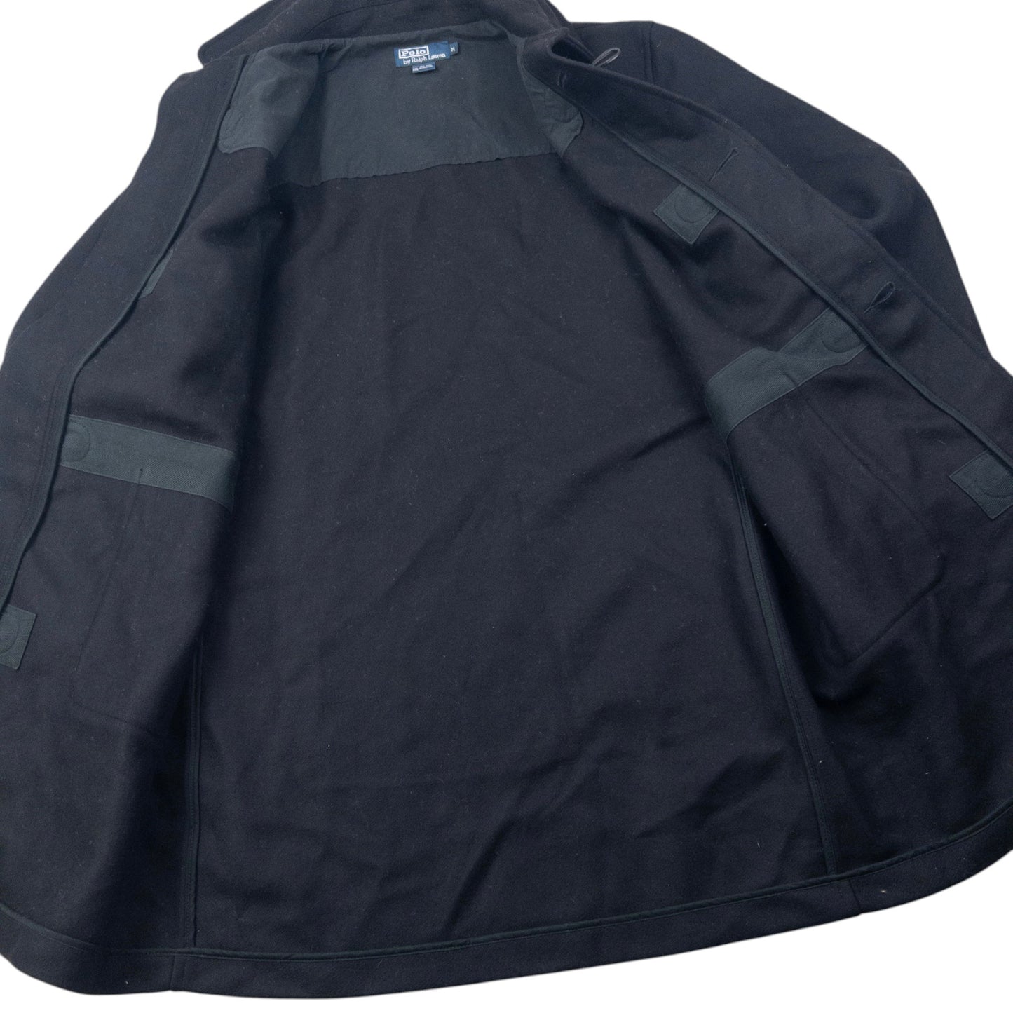 Vintage 90s Polo Ralph Lauren Wool Duffle Jacket Size M