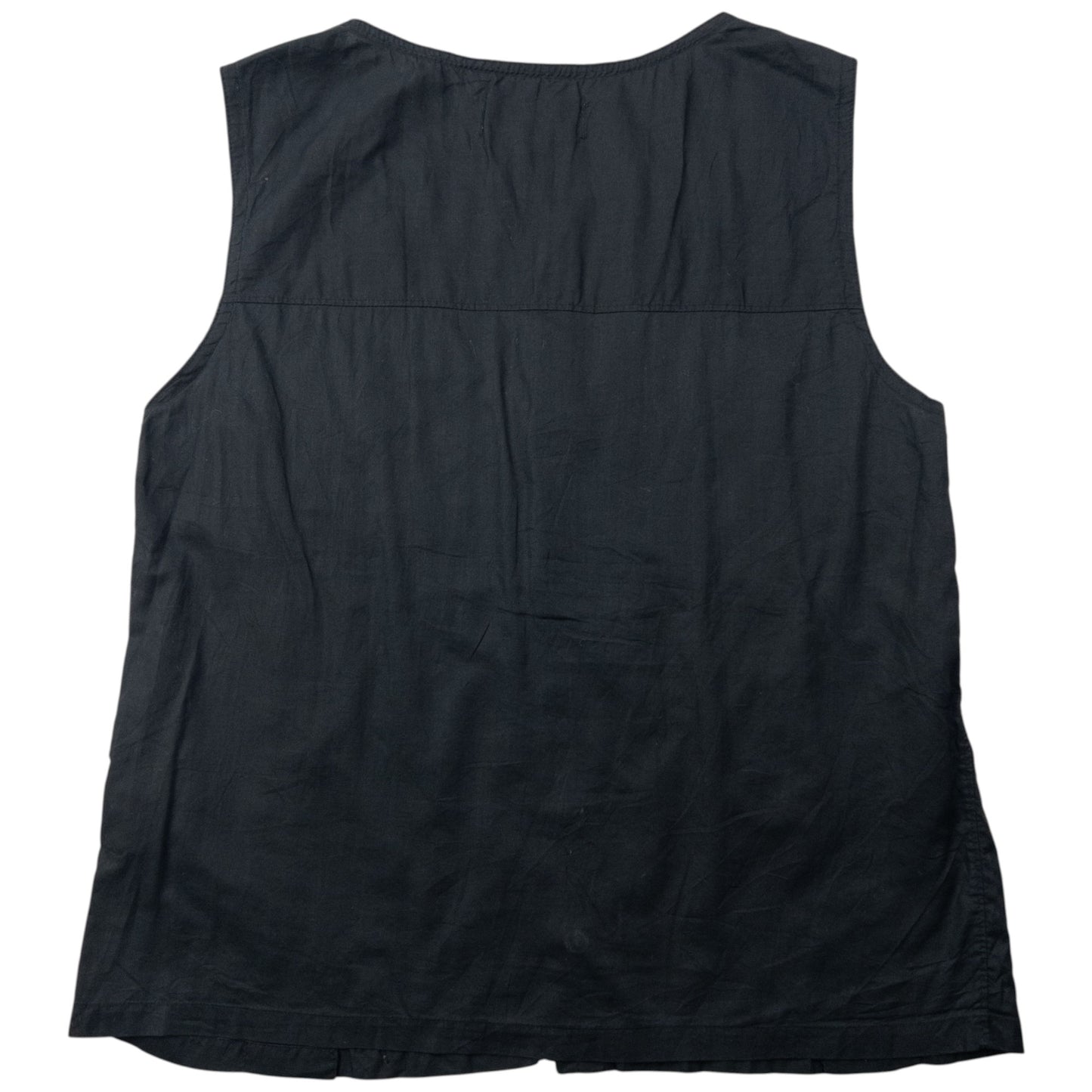 Vintage 2000s Cabane De Zucca By Issey Miyake Ruffle Top Womens Size M