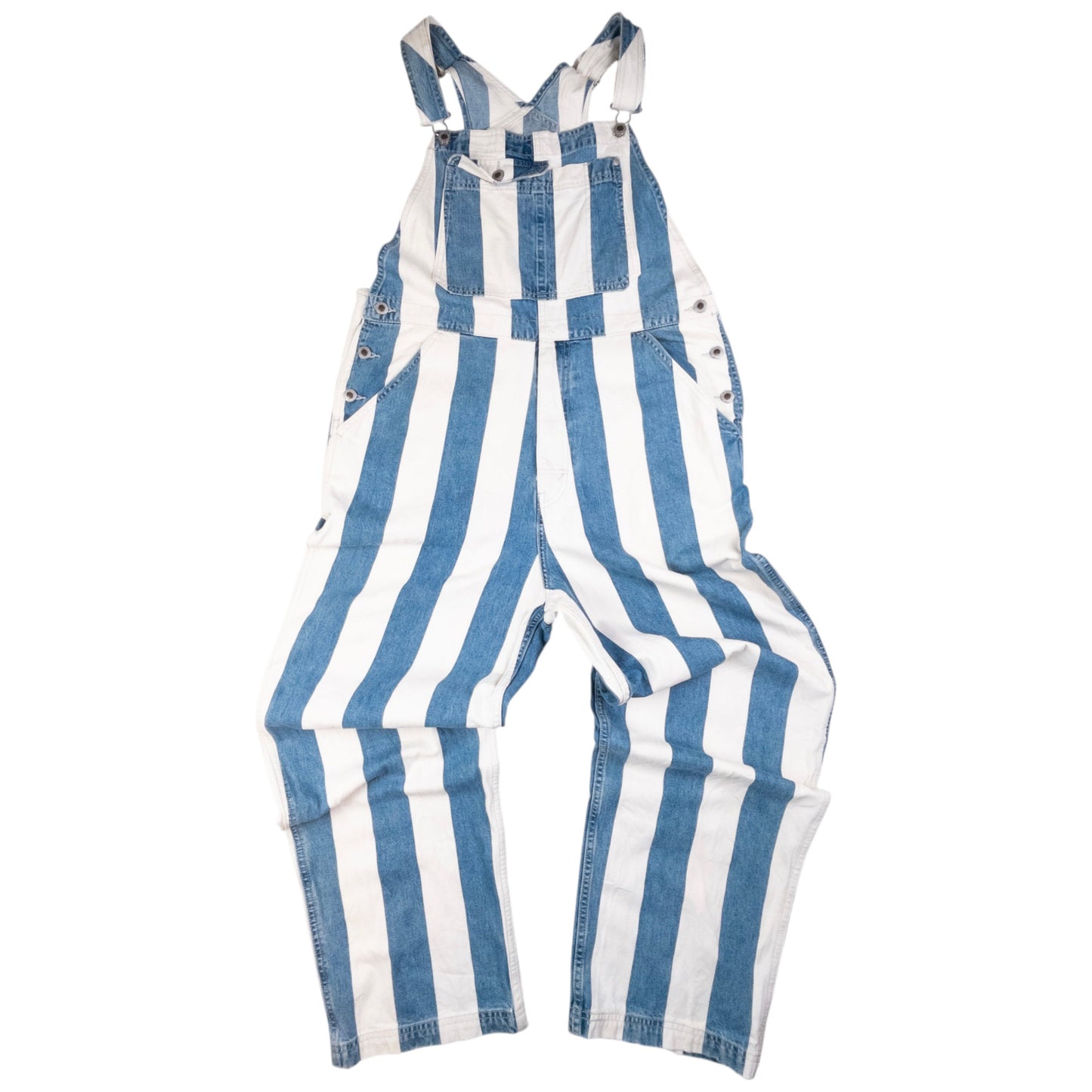 Vintage Levi's Silver Tab Striped Dungarees Size M