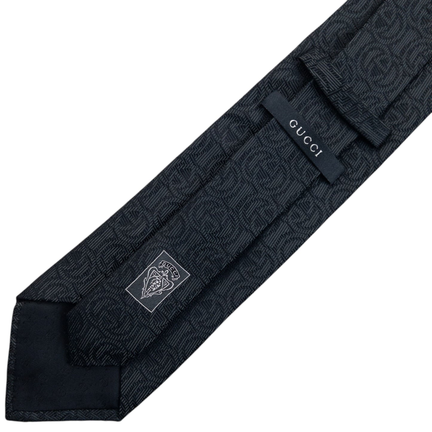 Vintage 2000s Gucci Monogram Silk Tie
