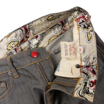 Vintage Evisu Double Gull Japanese Low Rise Denim Jeans Size W31