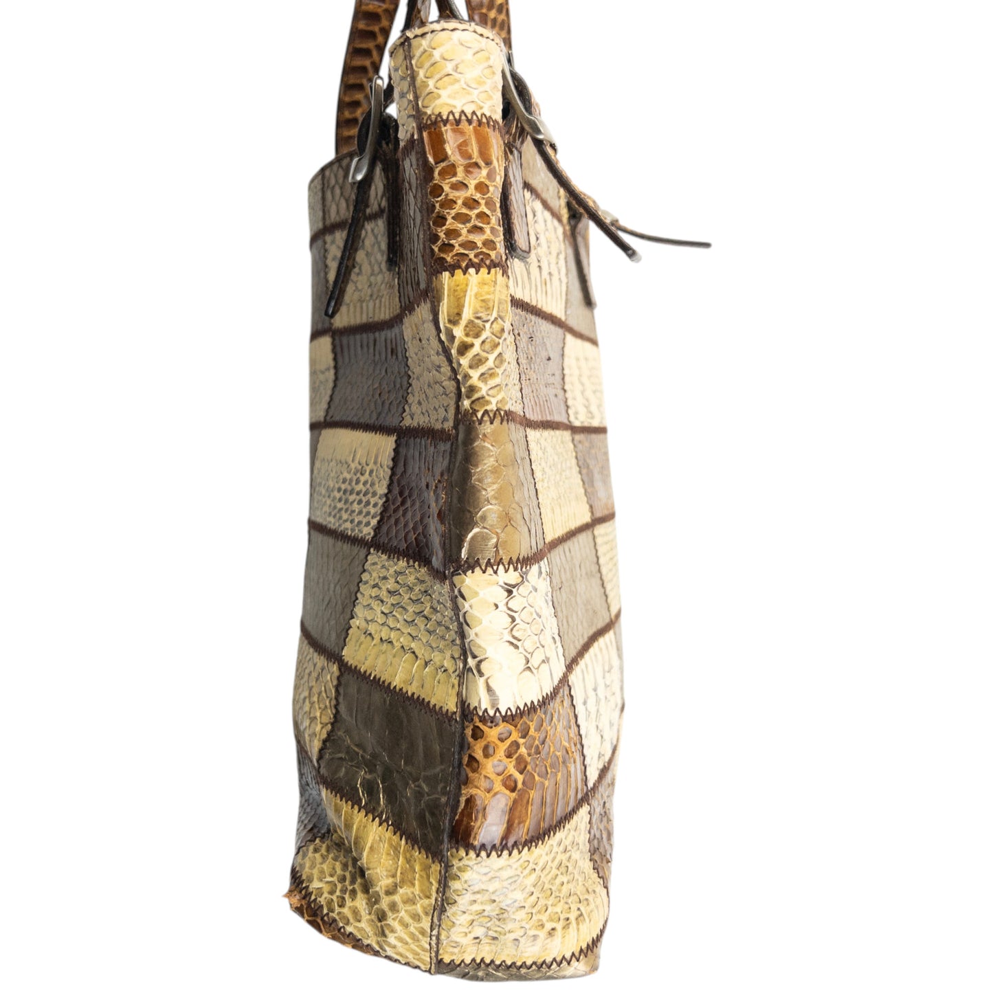 Vintage 2000s Miu Miu Patchwork Snakeskin Handbag