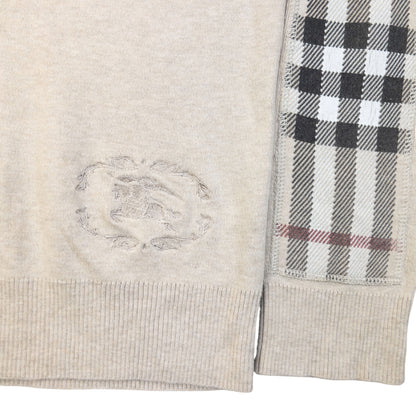 Vintage 2000s Burberry Q Zip Sweatshirt in beige, photo 3