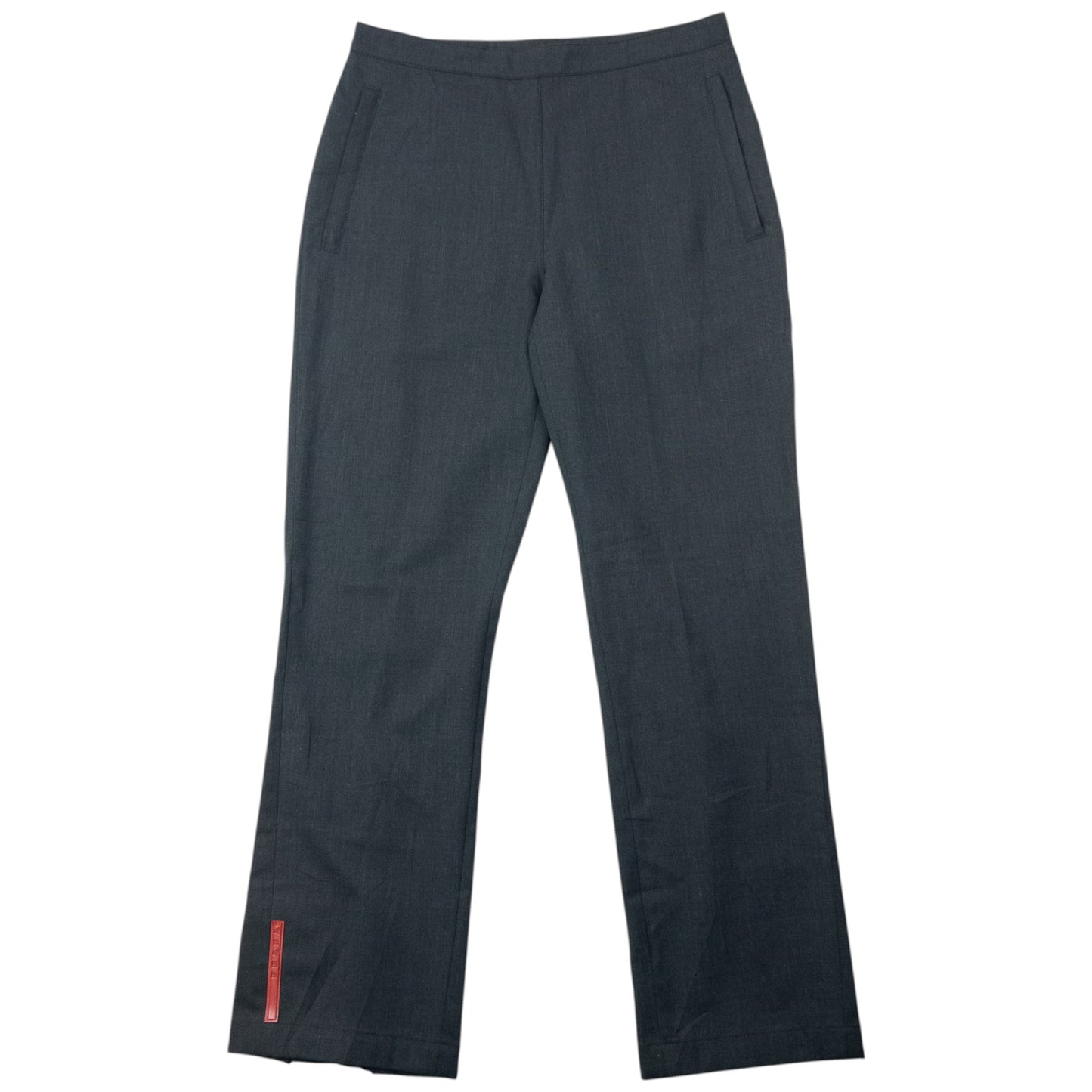 Vintage 2000s Prada Sport Zip Cuff Wool Trousers Womens Size W27