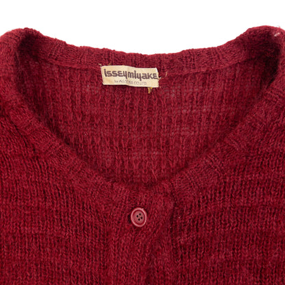 Vintage 80s Issey Miyake Wool Knit Cardigan Size M