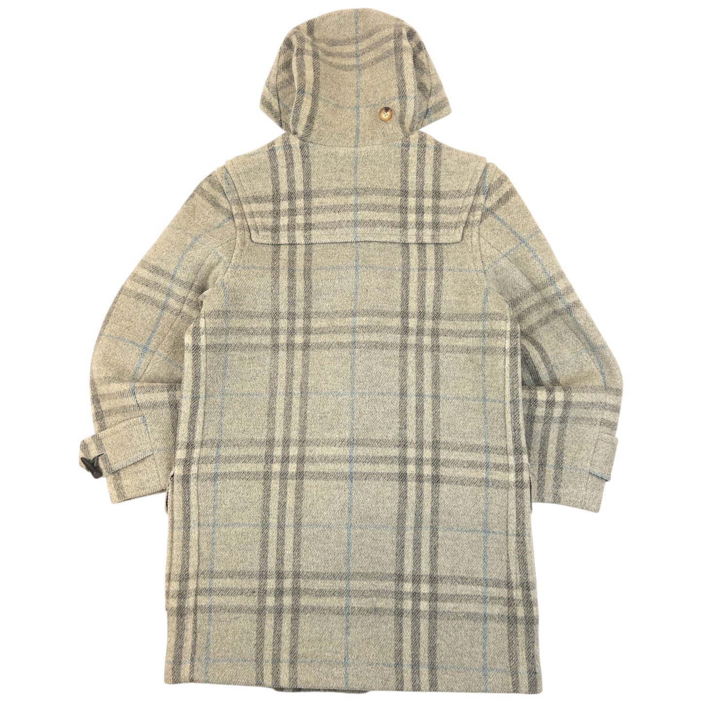 Vintage 2000s Burberry Nova Check Wool Duffle Jacket Size M