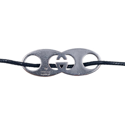 Vintage 2000s Gucci Silver Logo Necklace