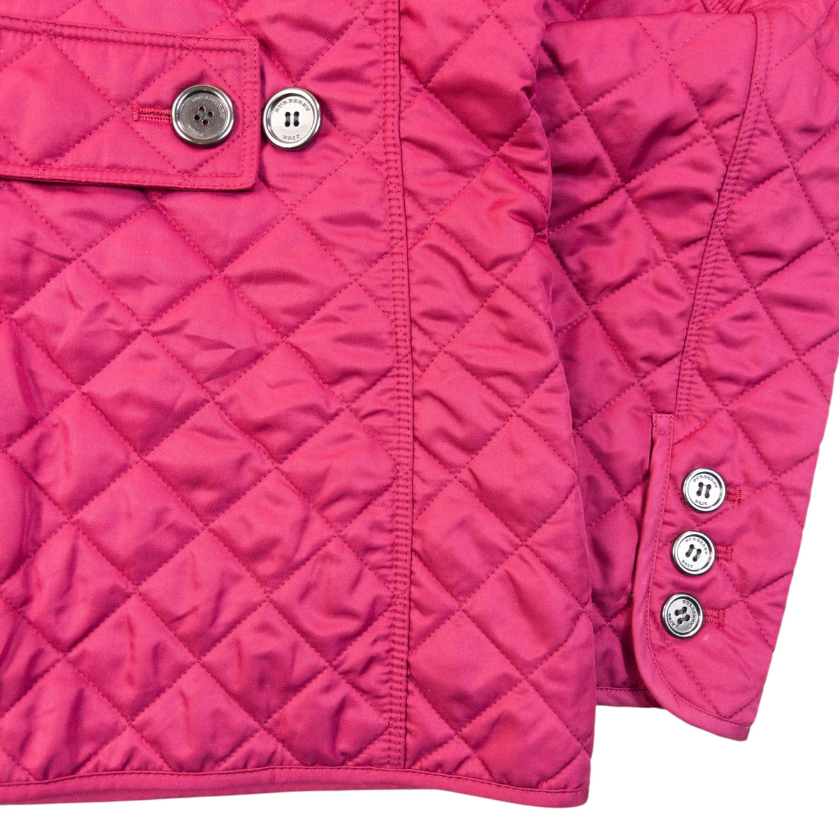 Vintage Burberry Brit Nova Check Lined Quilted Jacket Womens Size L